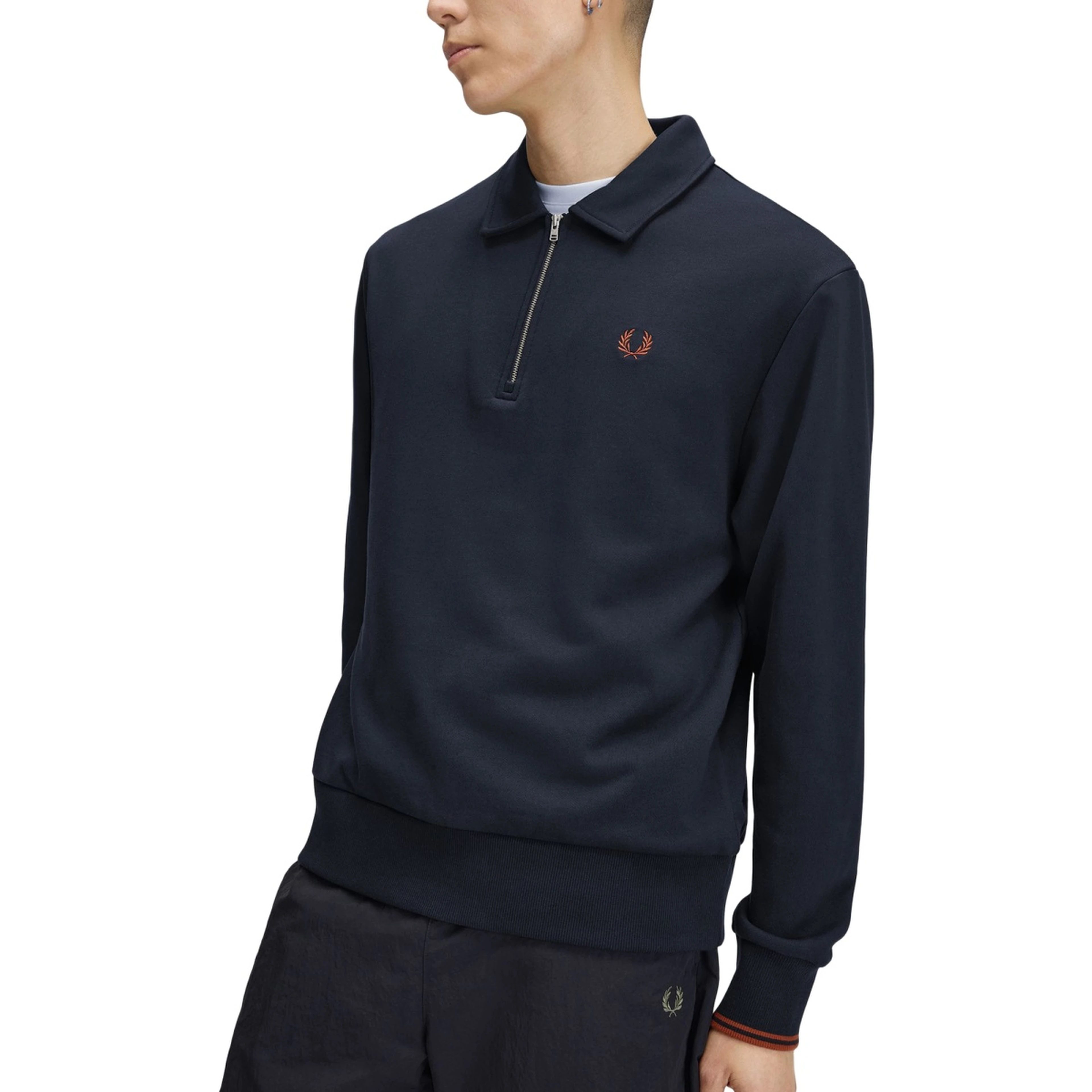 Felpa Con Logo E Zip