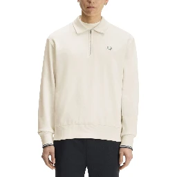 Felpa con Logo E Zip