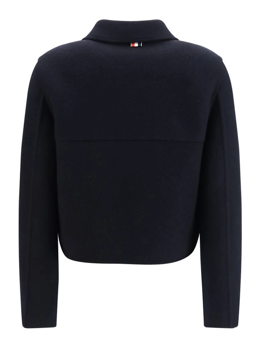 Blue Wool Oves Aries Full-Length Jacket