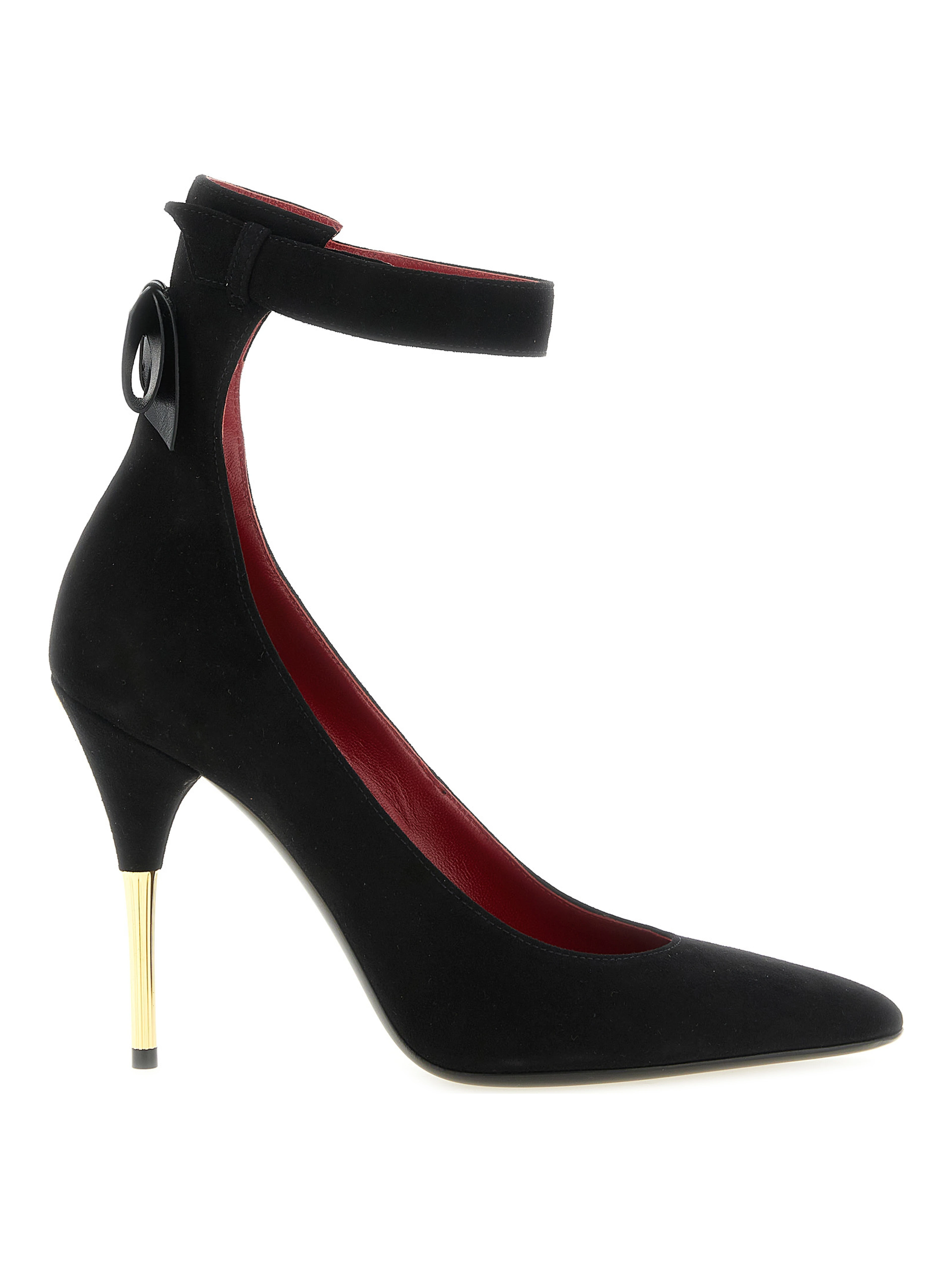 Black Goatskin High Heel Pumps
