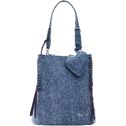 Blue Cotton Backpack