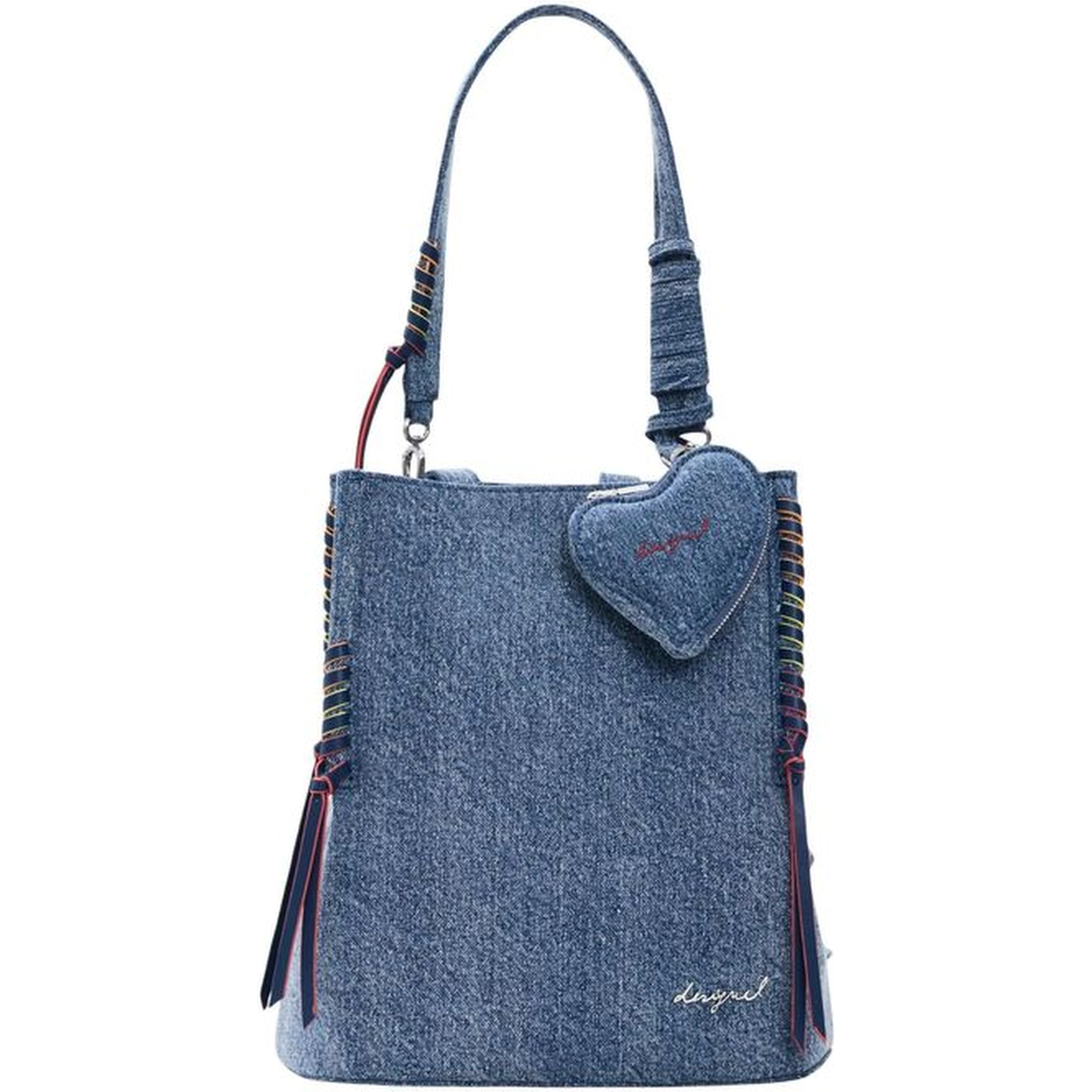 Blue Cotton Backpack