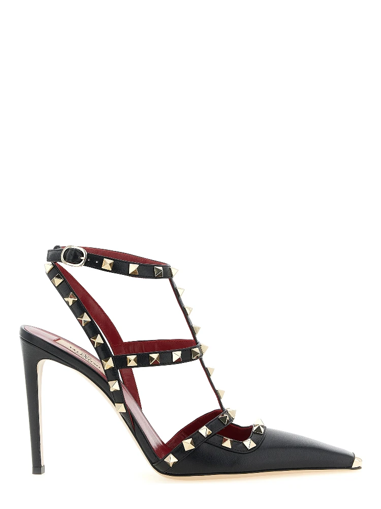 Black Calfskin High Heel Pumps