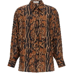 Brown Silk Blouse