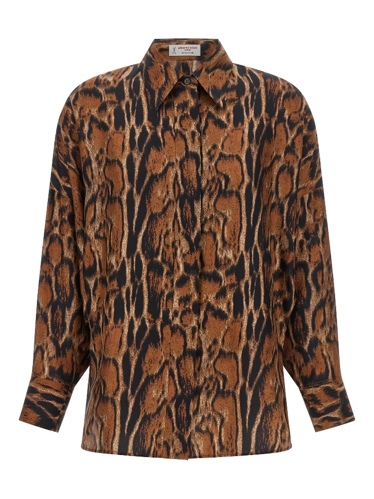 Brown Silk Blouse