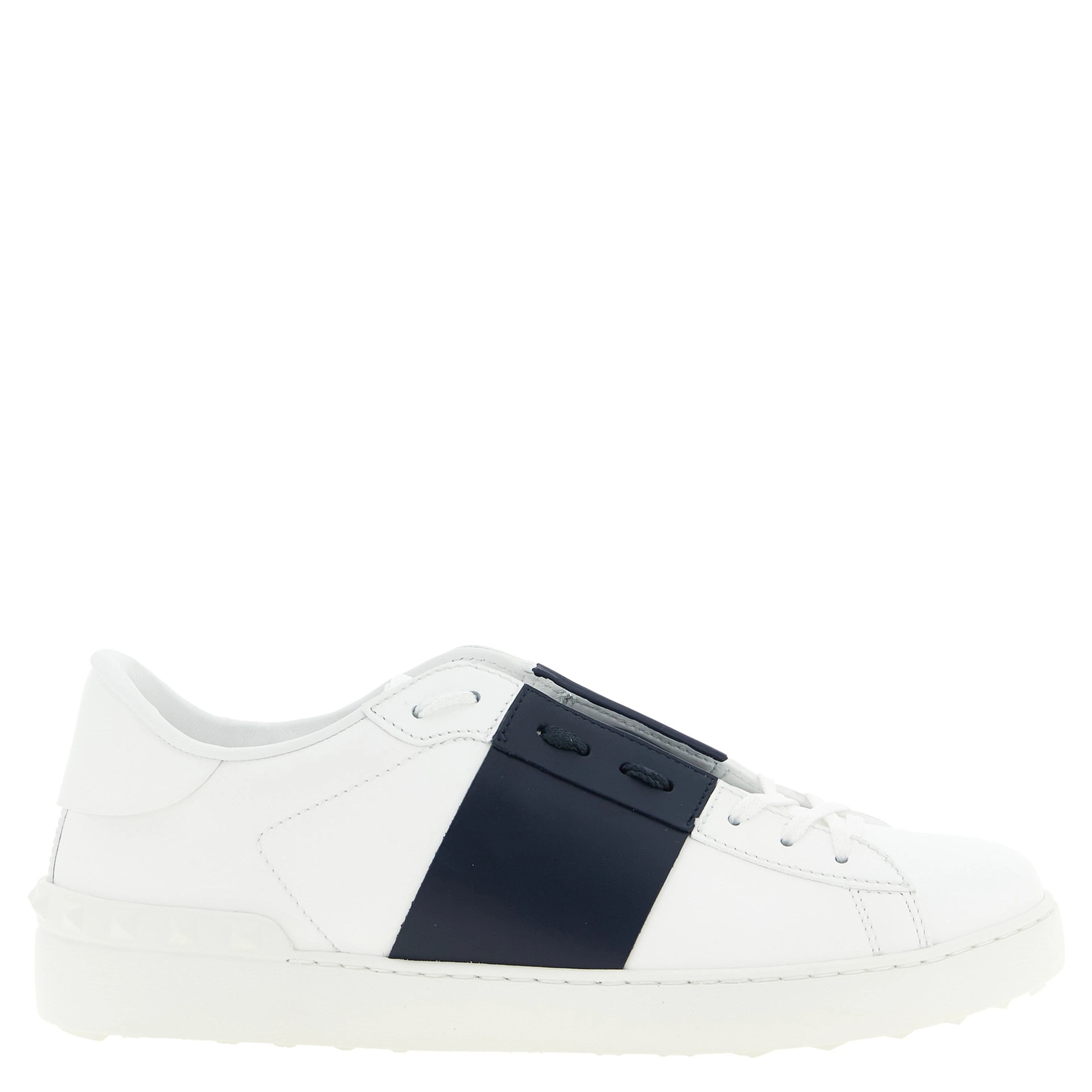 Blue Calfskin Low Top Sneakers