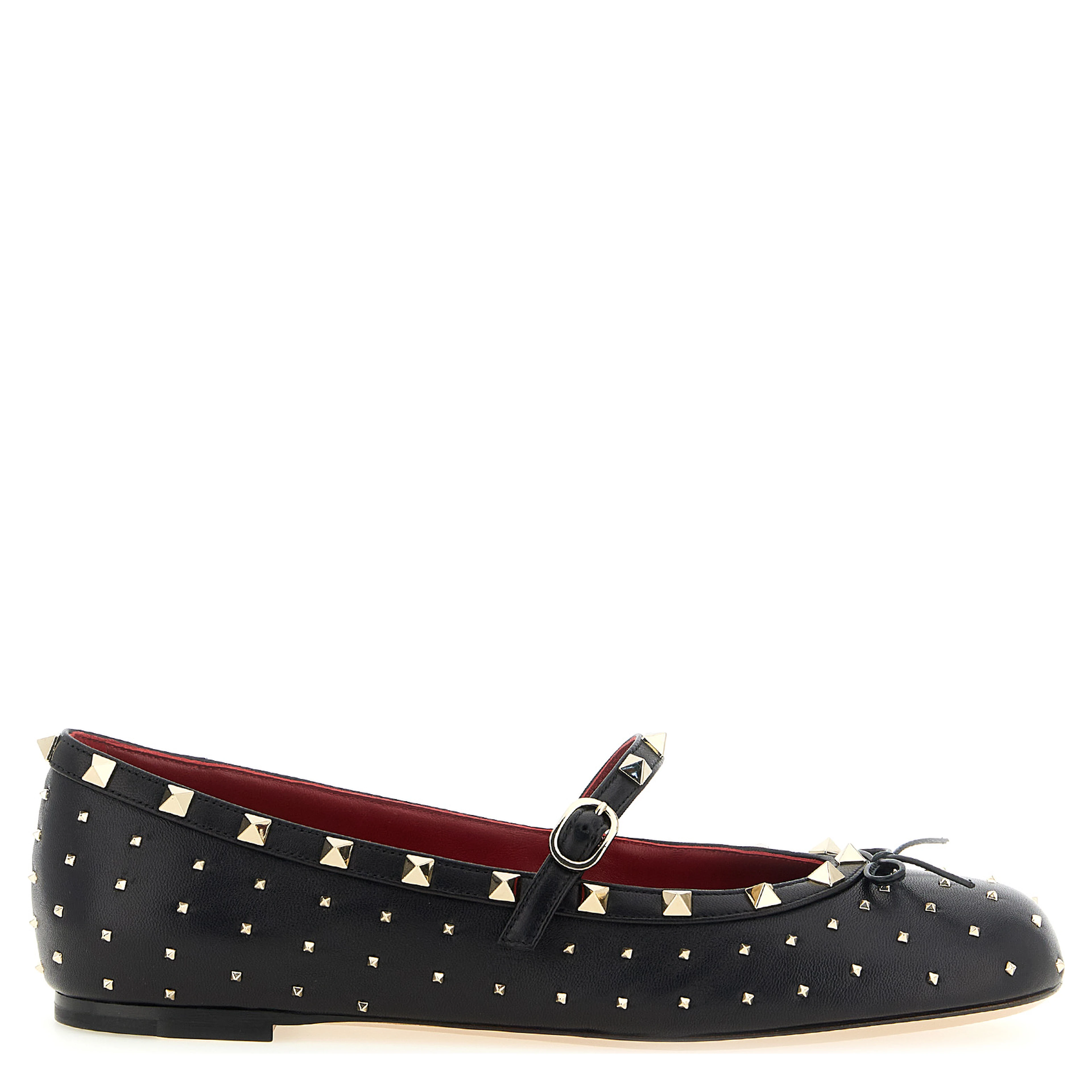 Black Lamb Leather Ballet Flats