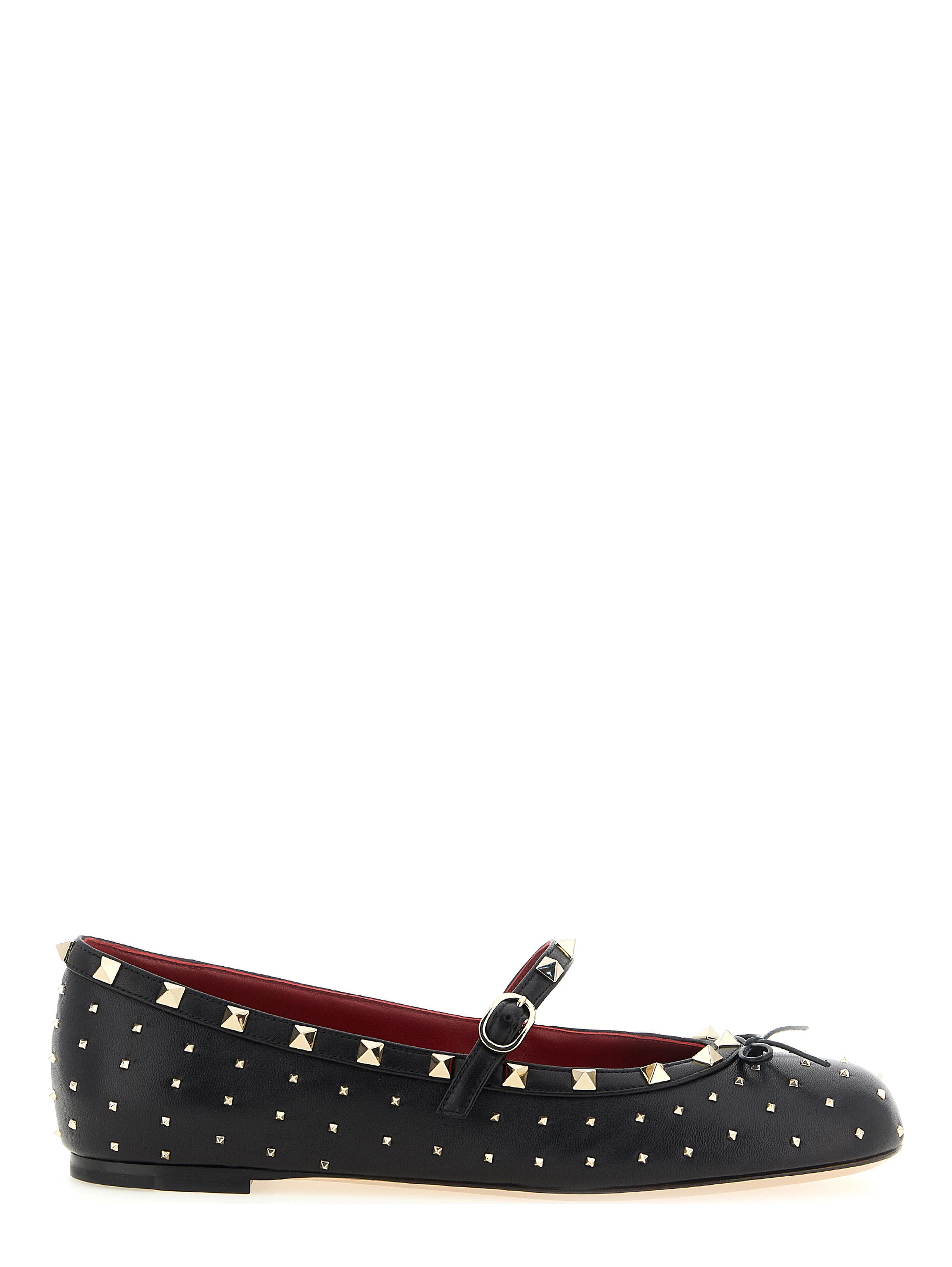 Black Lamb Leather Ballet Flats