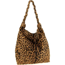 Brown Calfskin Shoulder Bag
