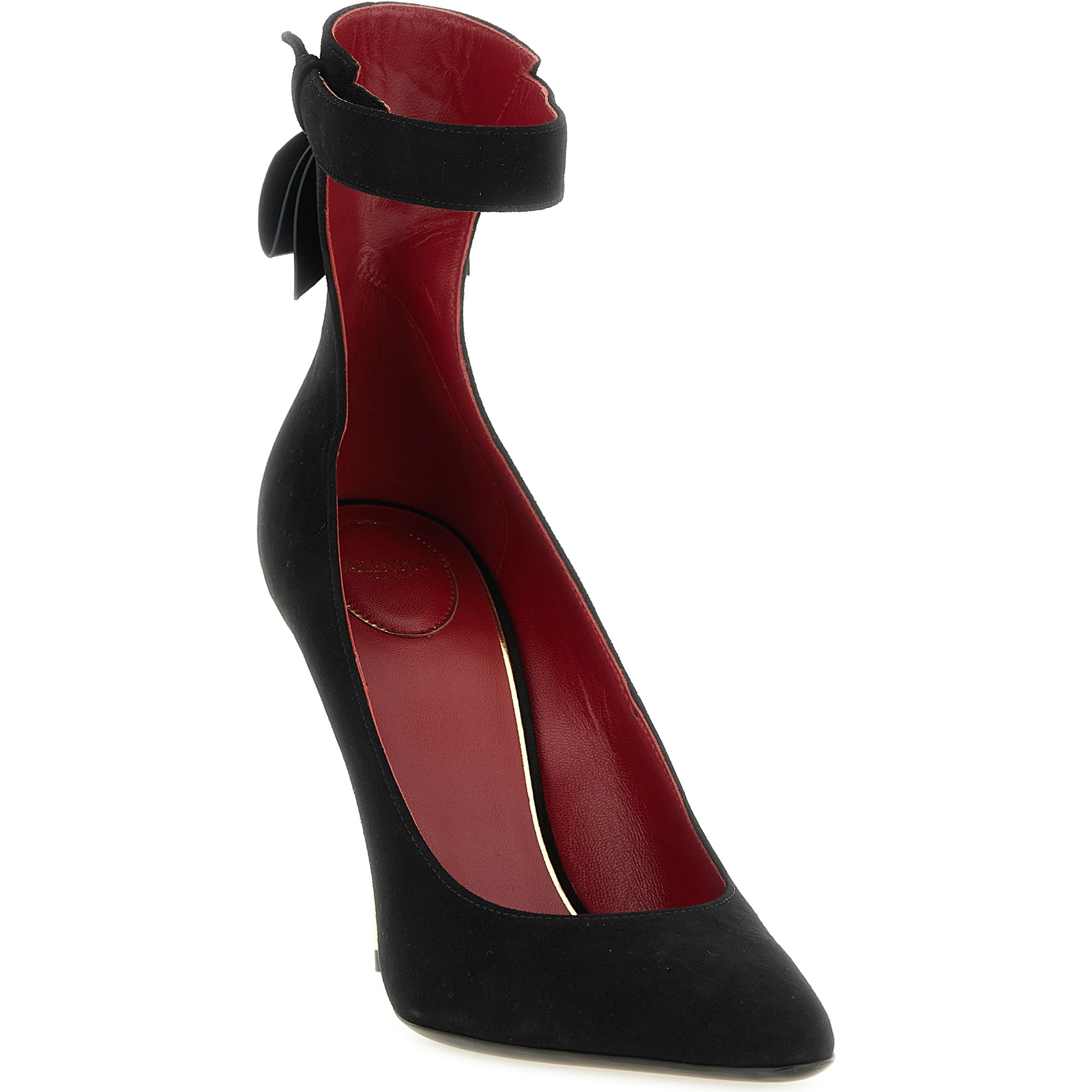 Black Goatskin High Heel Pumps