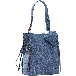 Blue Cotton Backpack