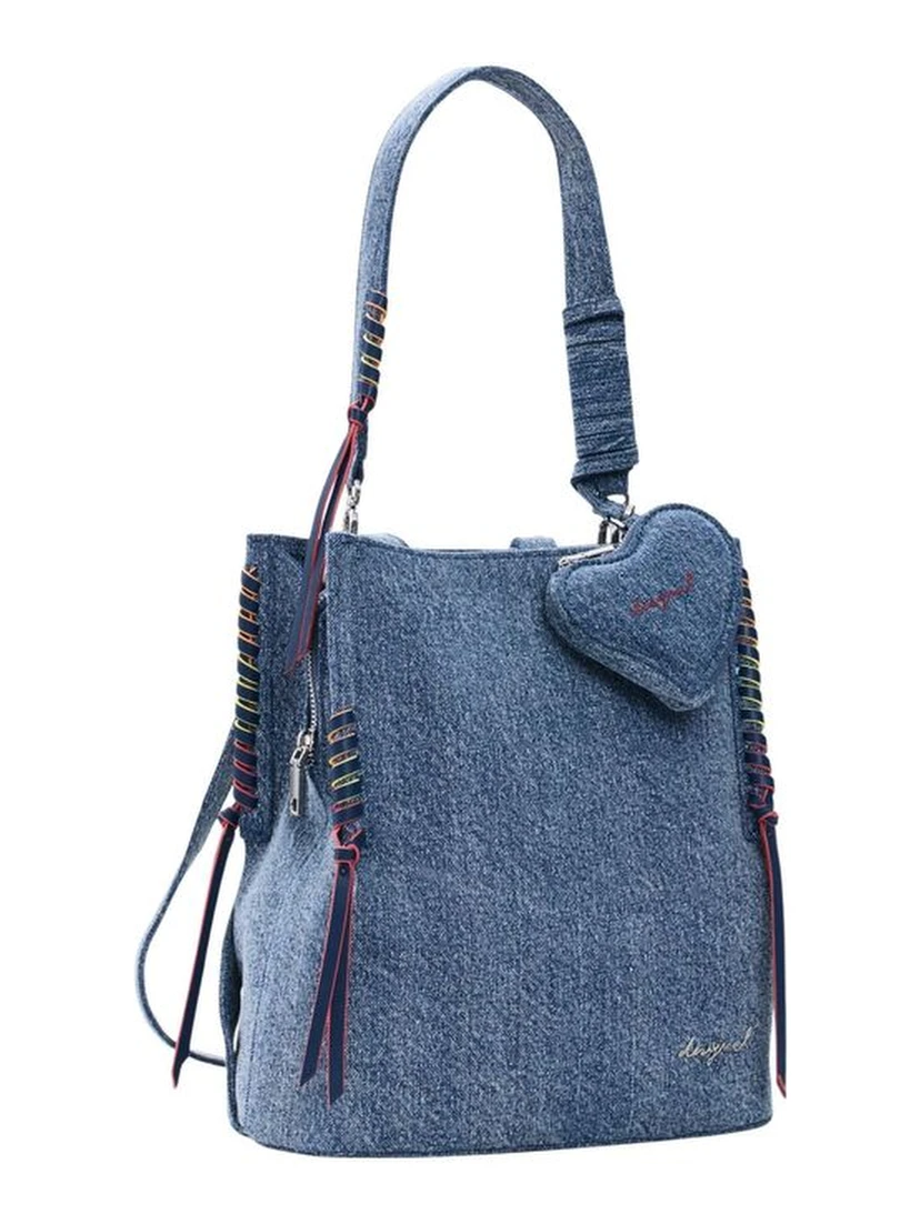 Blue Cotton Backpack