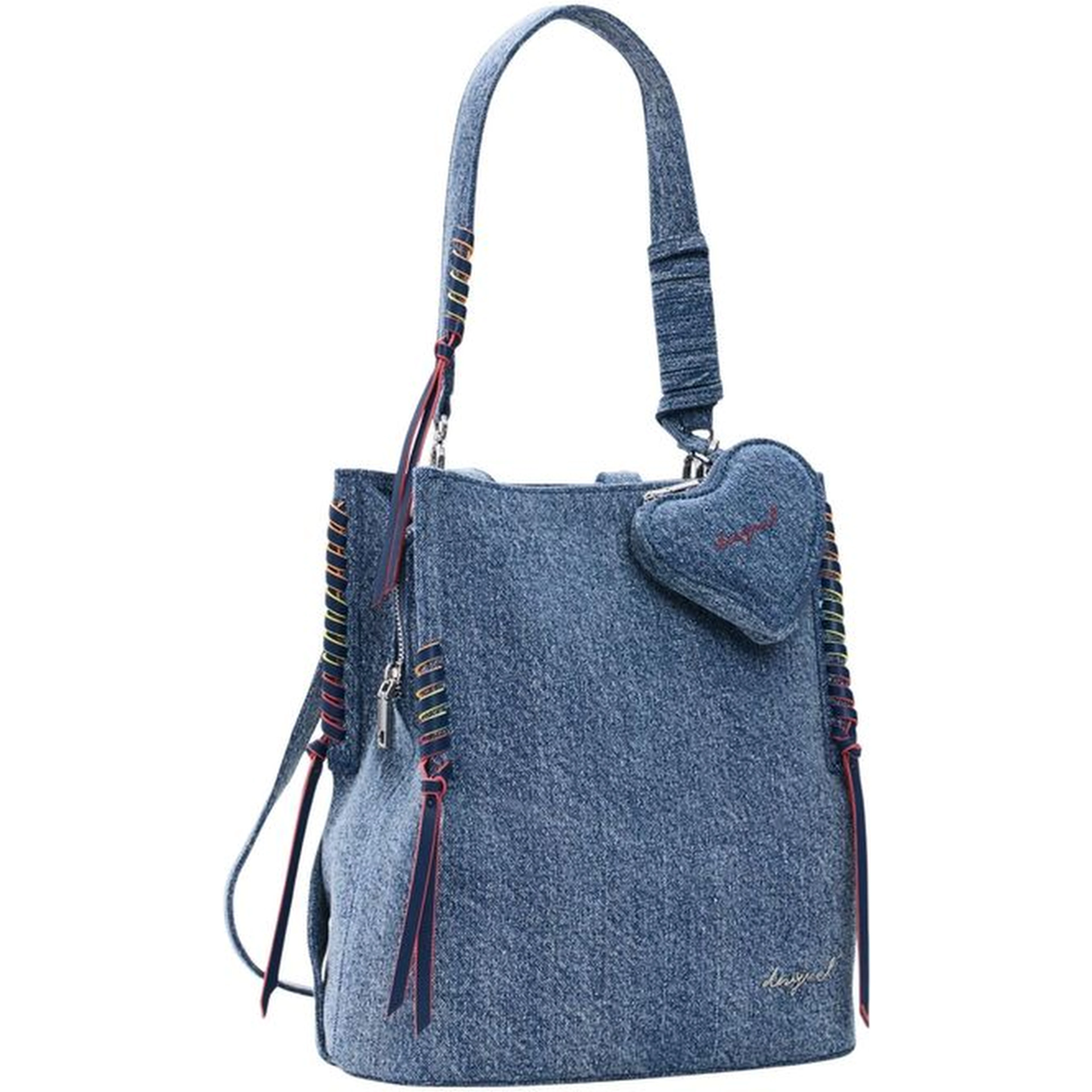 Blue Cotton Backpack