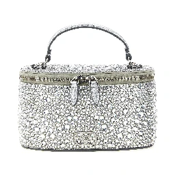 Silver Viscose Handbag