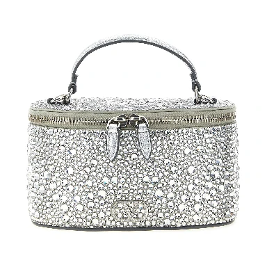 Silver Viscose Handbag