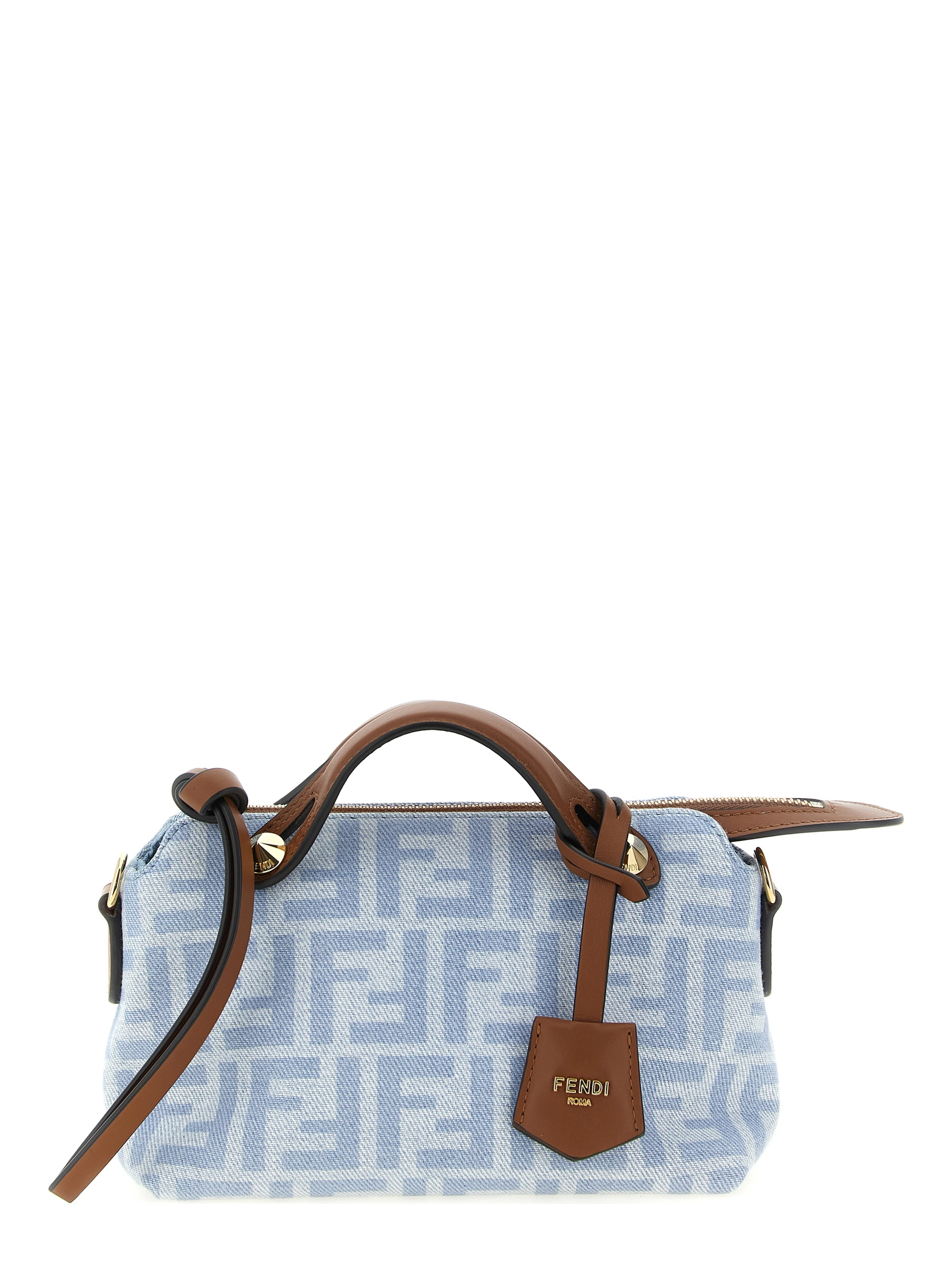 Blue Cotton Handbag
