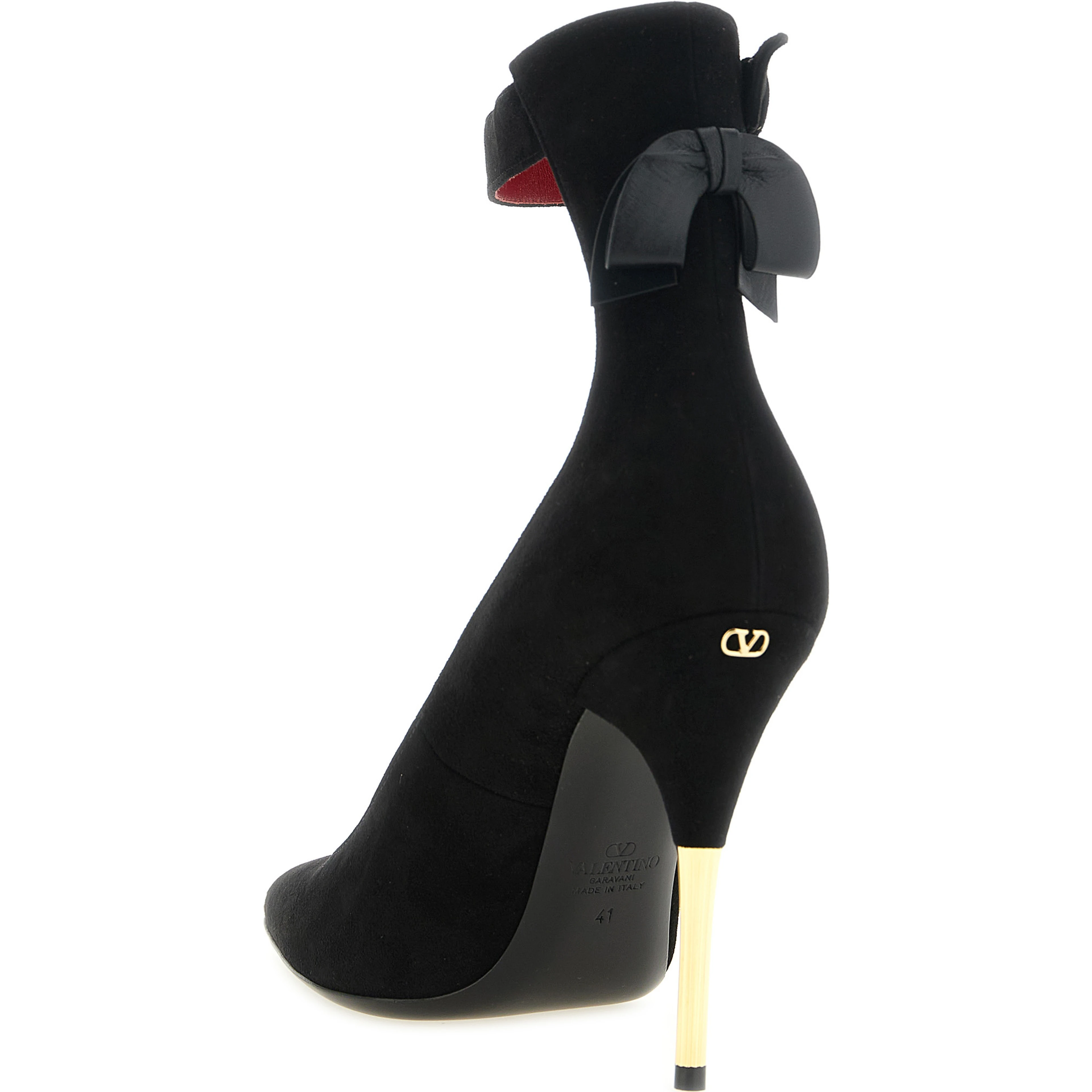 Black Goatskin High Heel Pumps