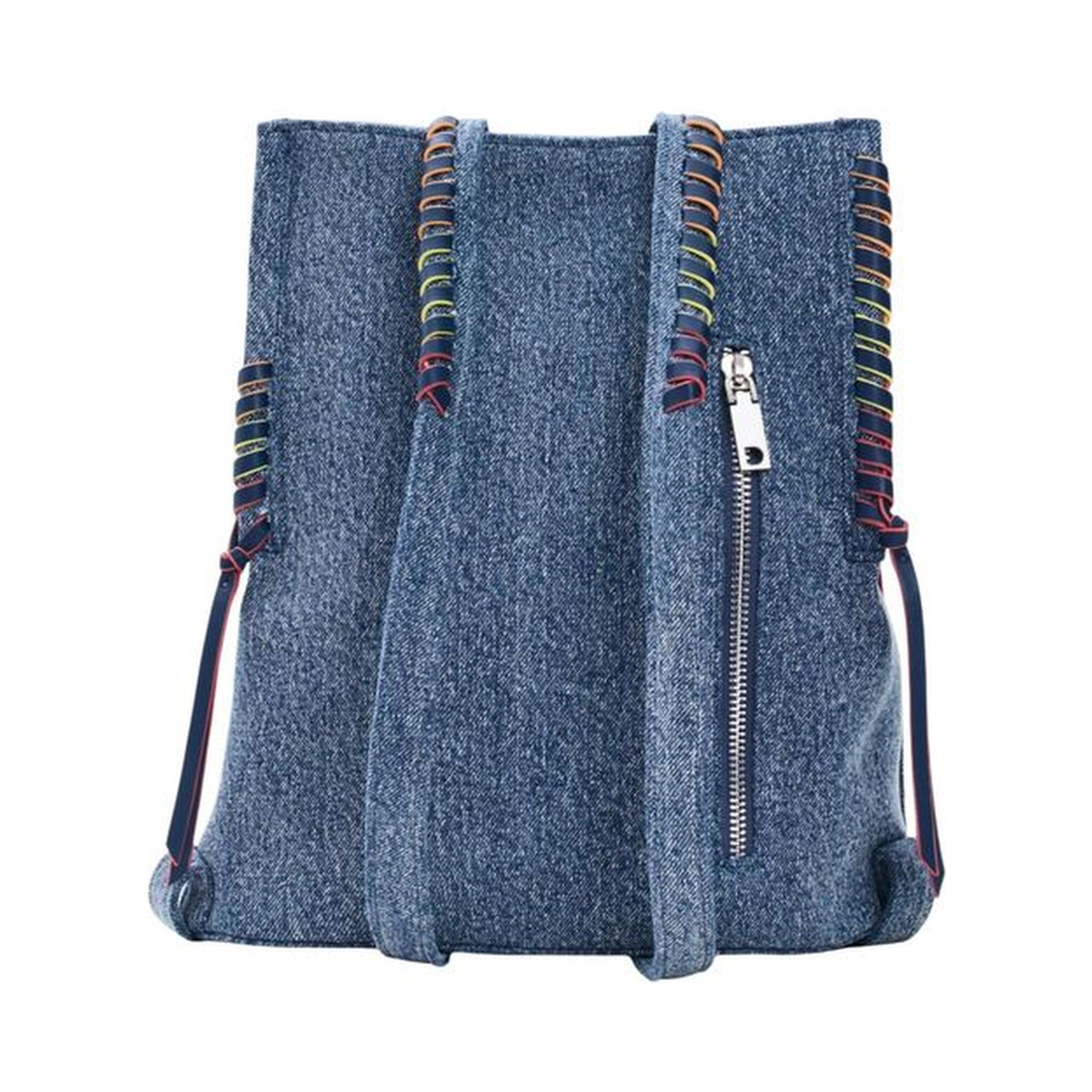 Blue Cotton Backpack