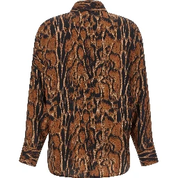 Brown Silk Blouse