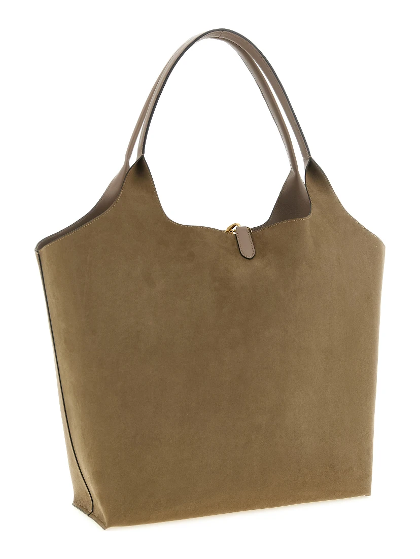 Gray Polyester Tote Bag