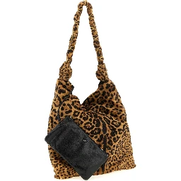 Brown Calfskin Shoulder Bag