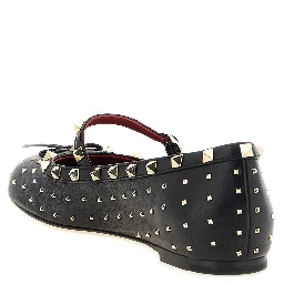 Black Lamb Leather Ballet Flats