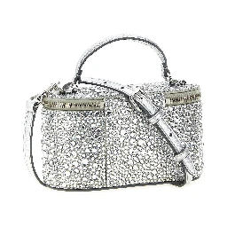 Silver Viscose Handbag