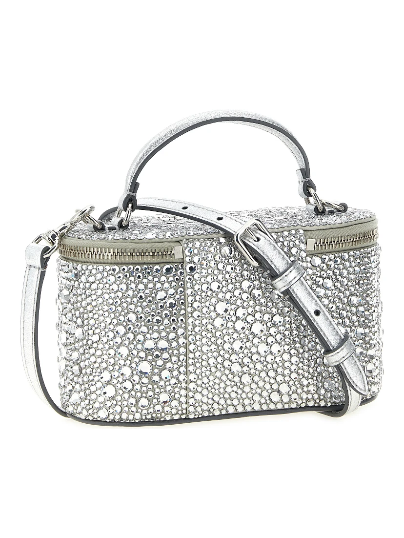 Silver Viscose Handbag