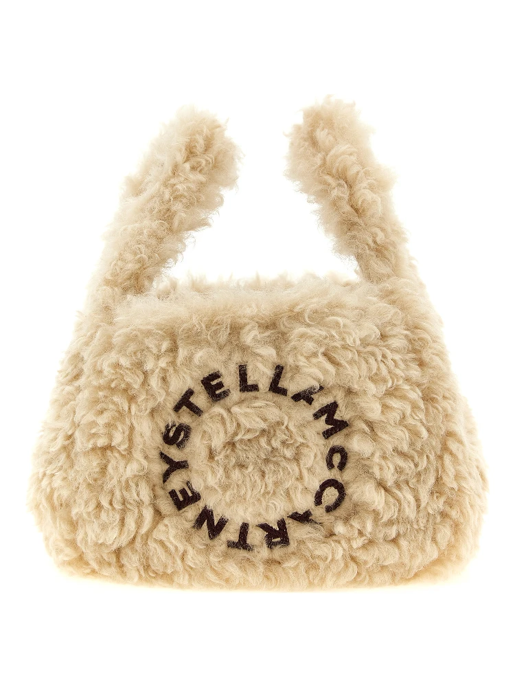Beige Polyester Shoulder Bag