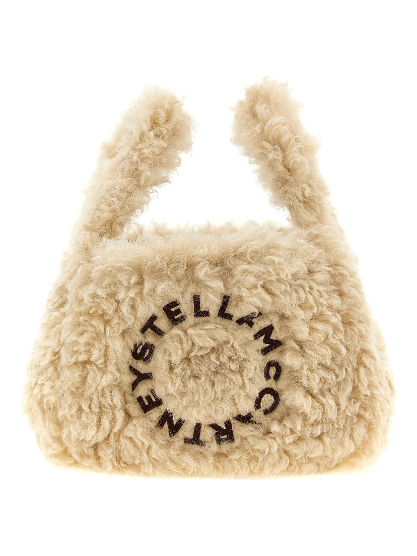 Beige Polyester Shoulder Bag
