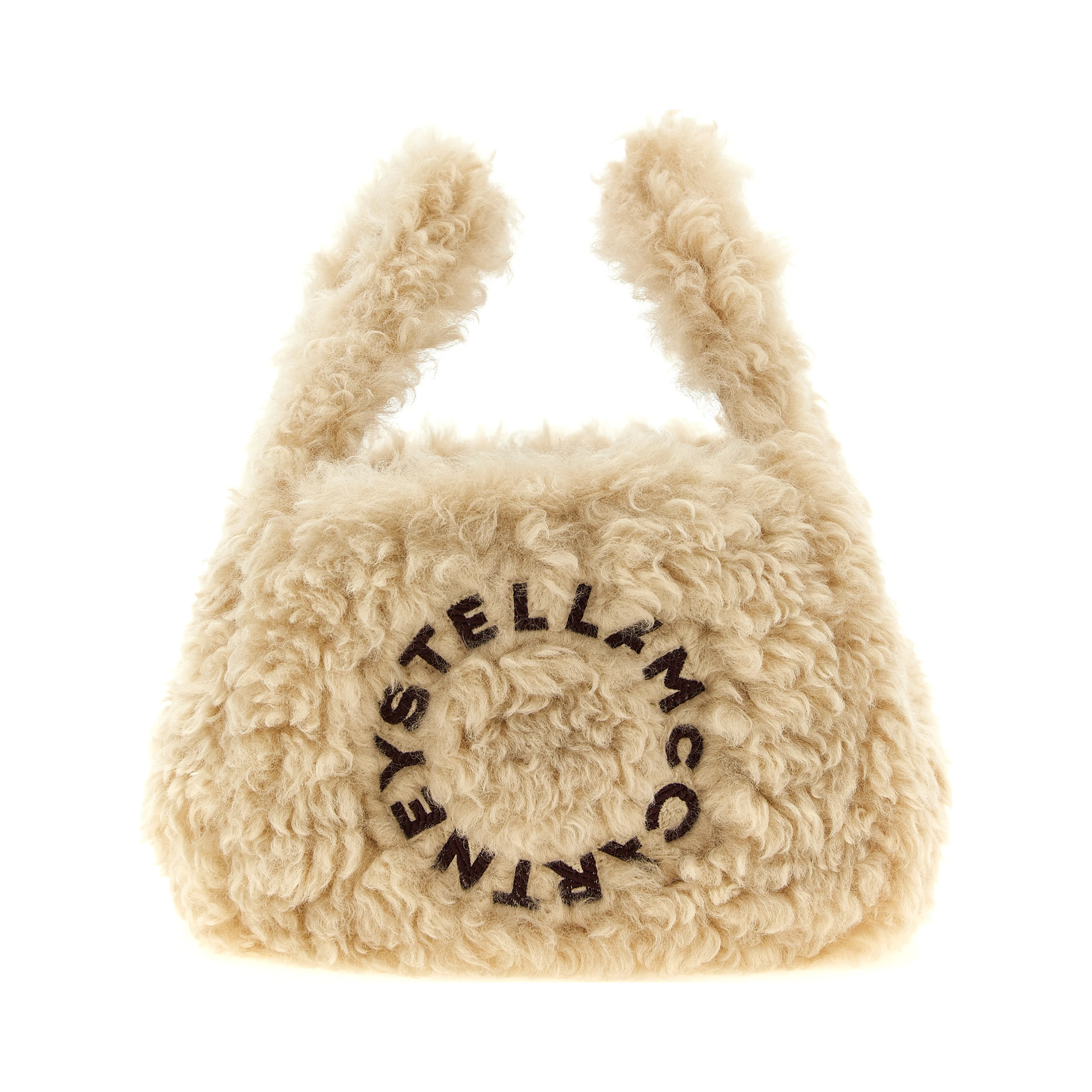 Beige Polyester Shoulder Bag