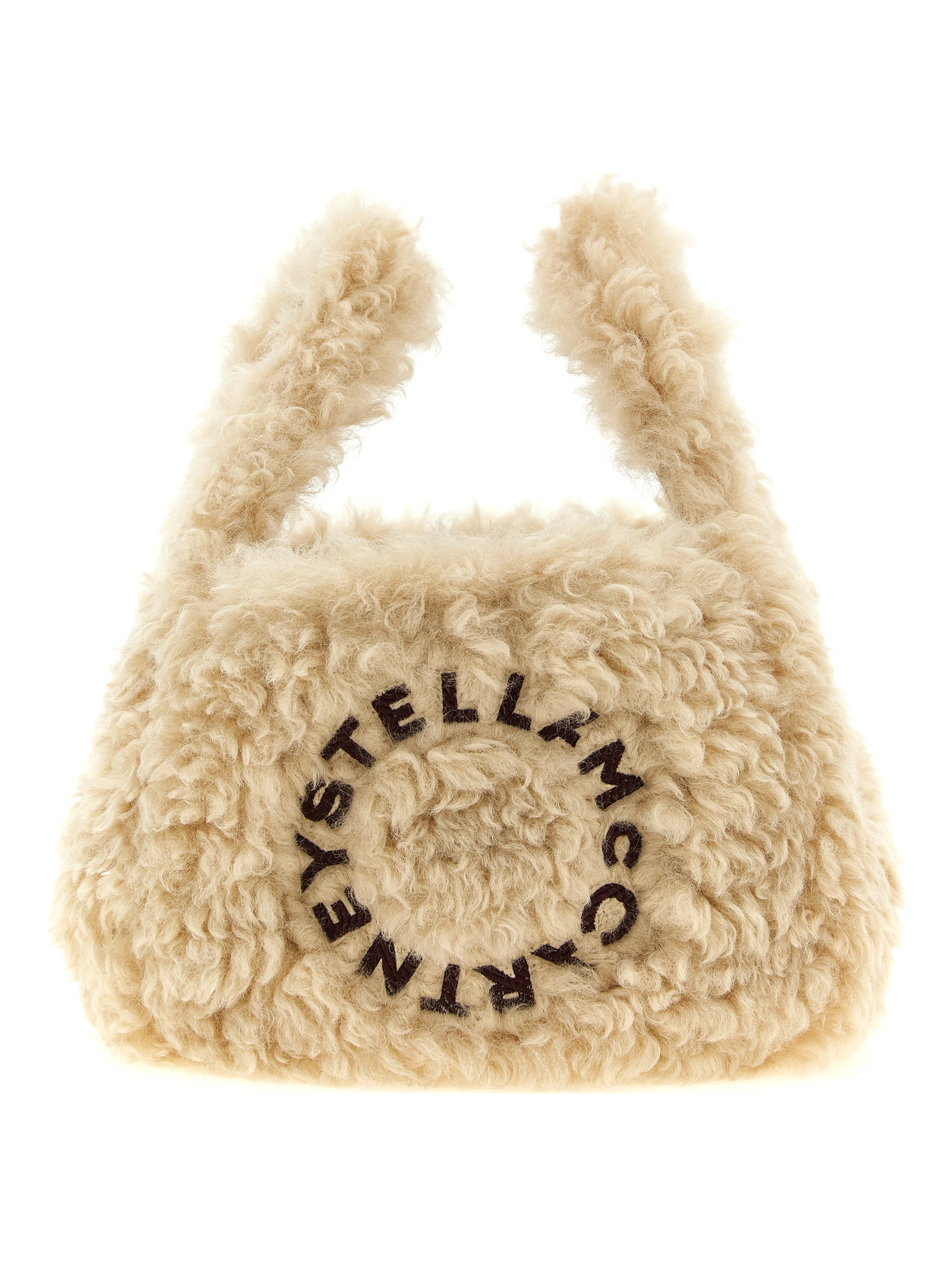 Beige Polyester Shoulder Bag