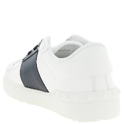 Blue Calfskin Low Top Sneakers