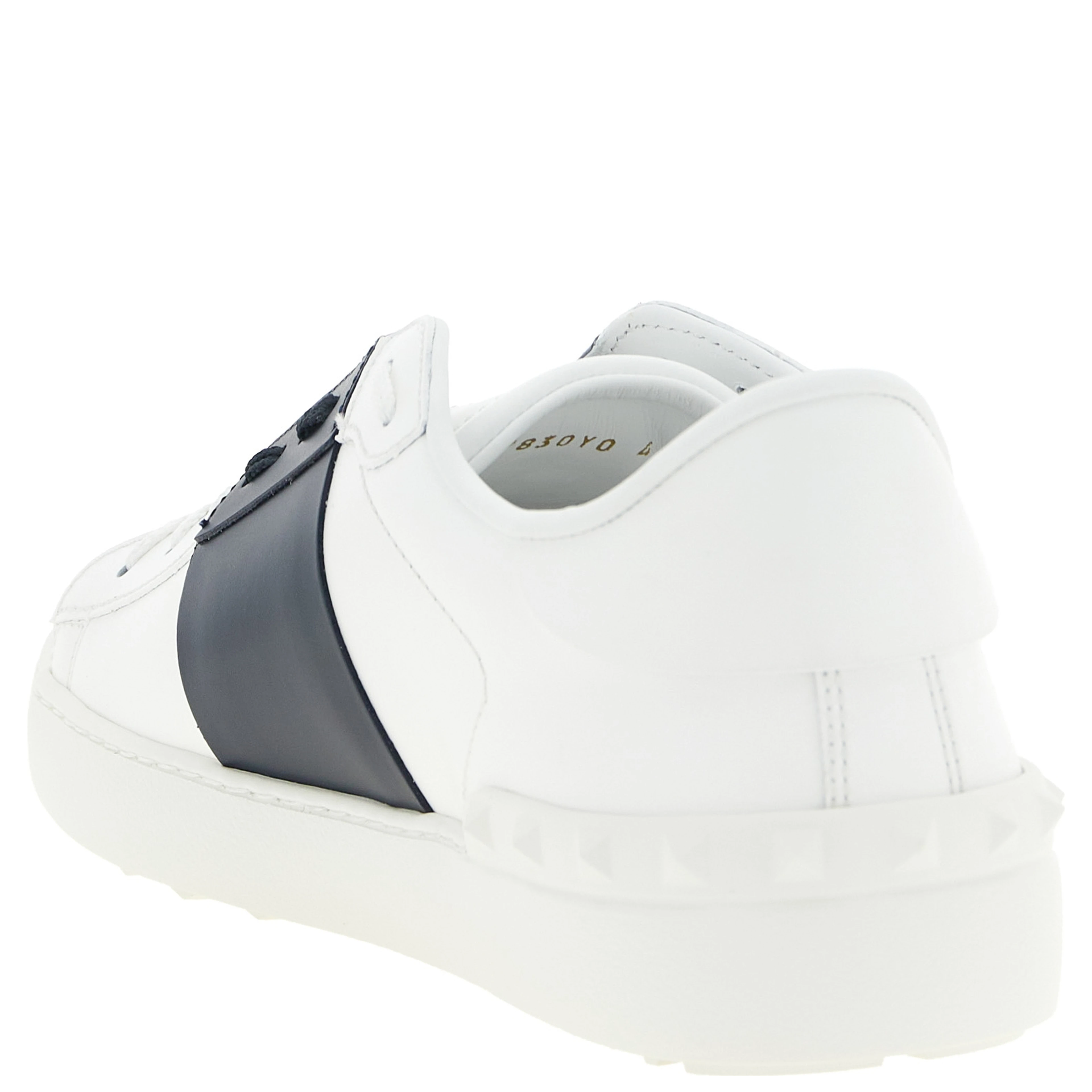 Blue Calfskin Low Top Sneakers