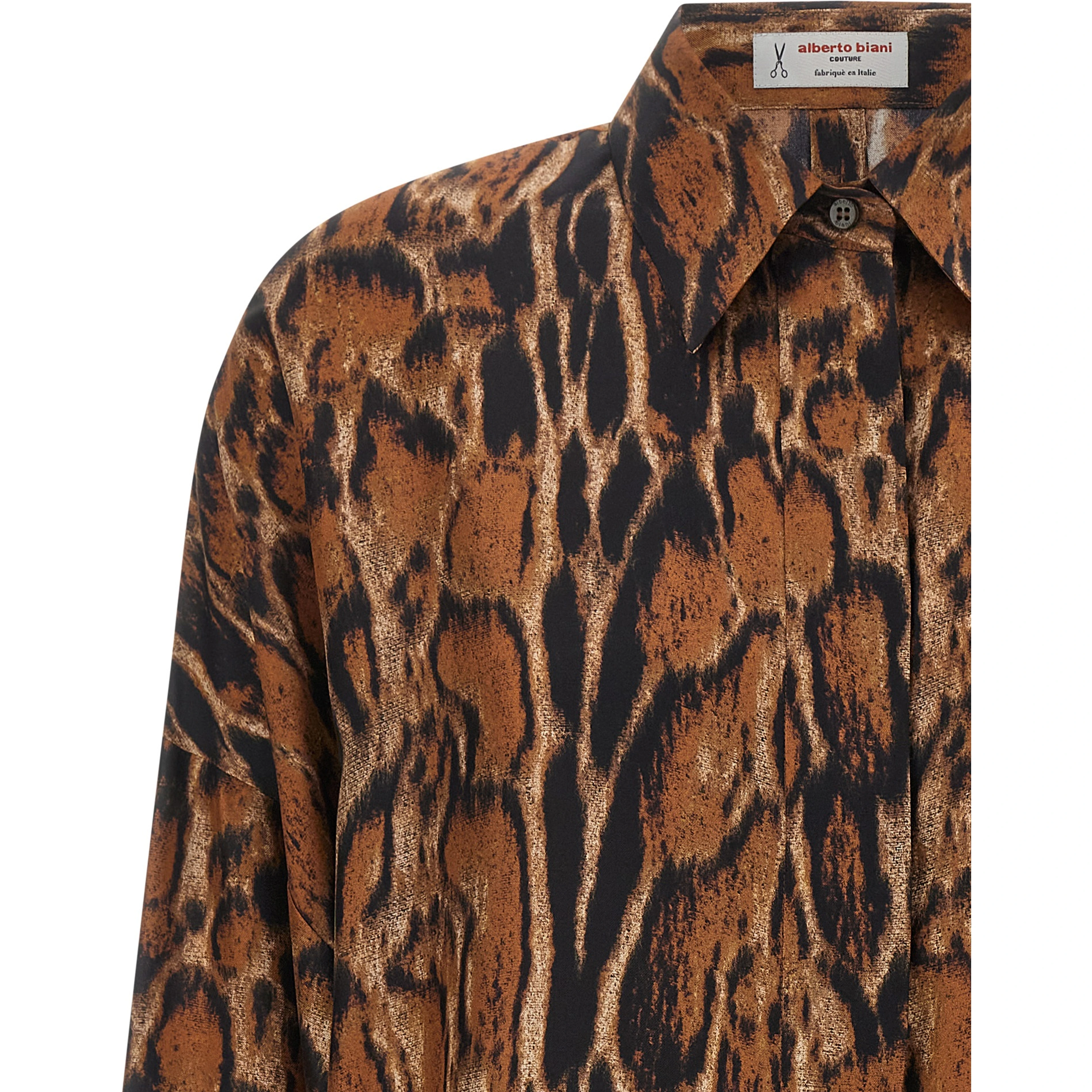 Brown Silk Blouse