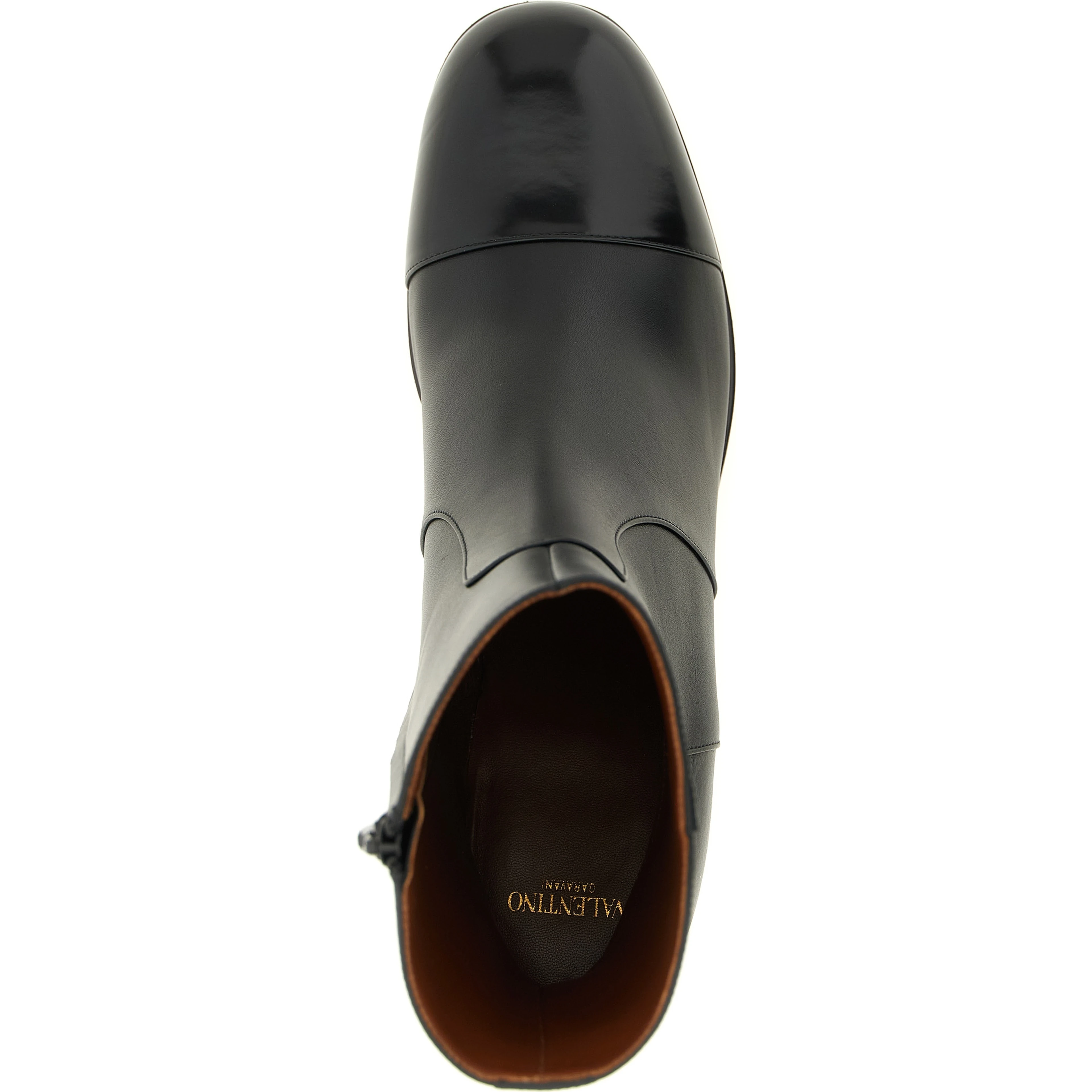 Black Calfskin Ankle Boots