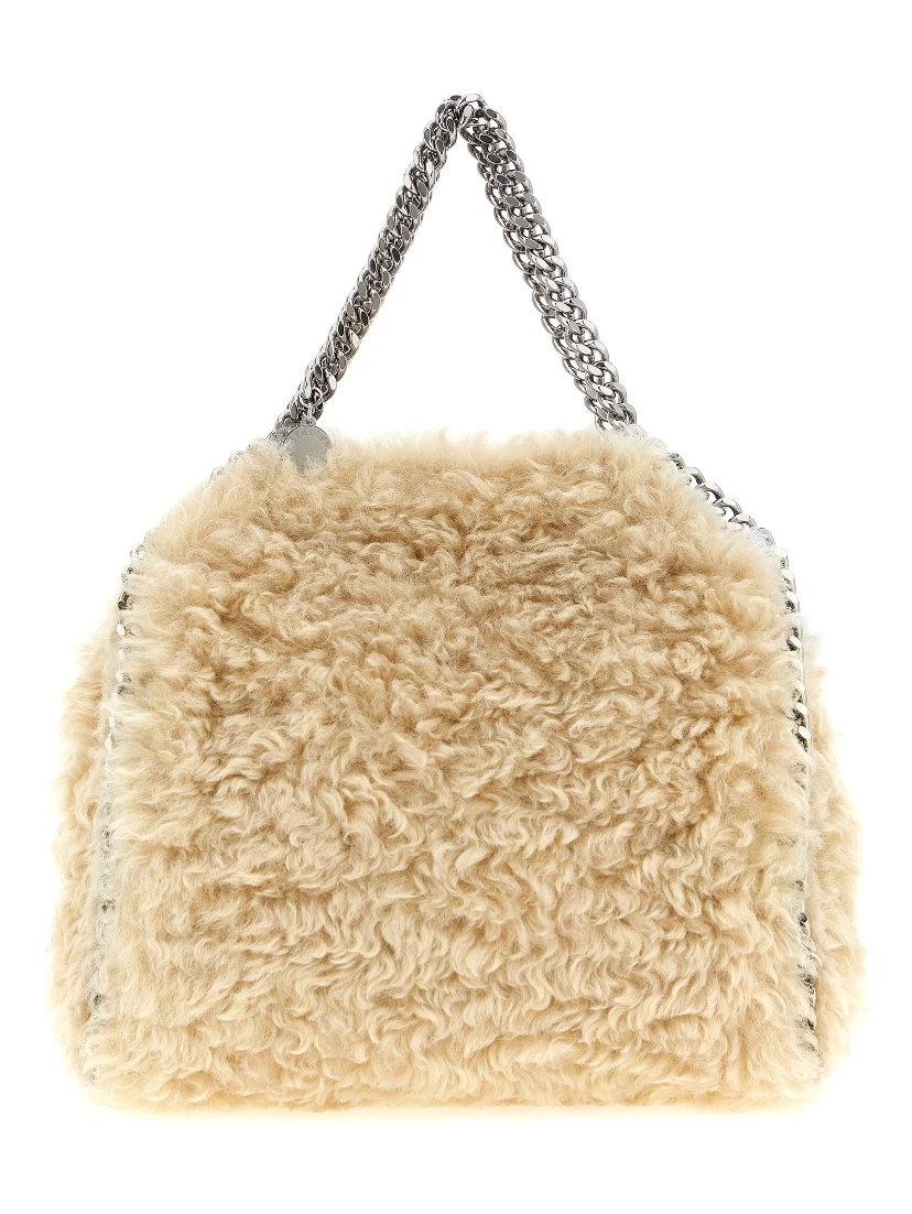 Beige Polyester Handbag