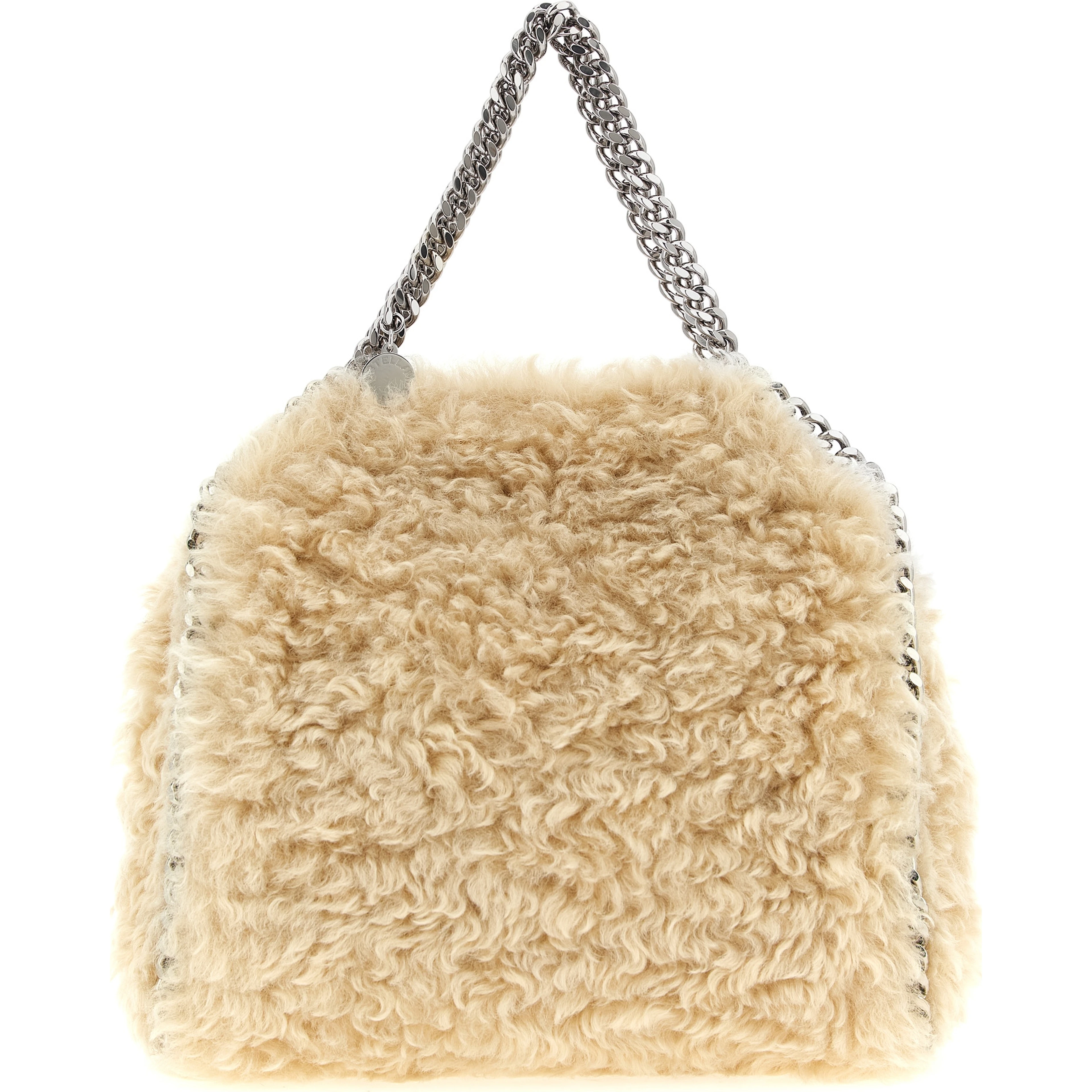 Beige Polyester Handbag