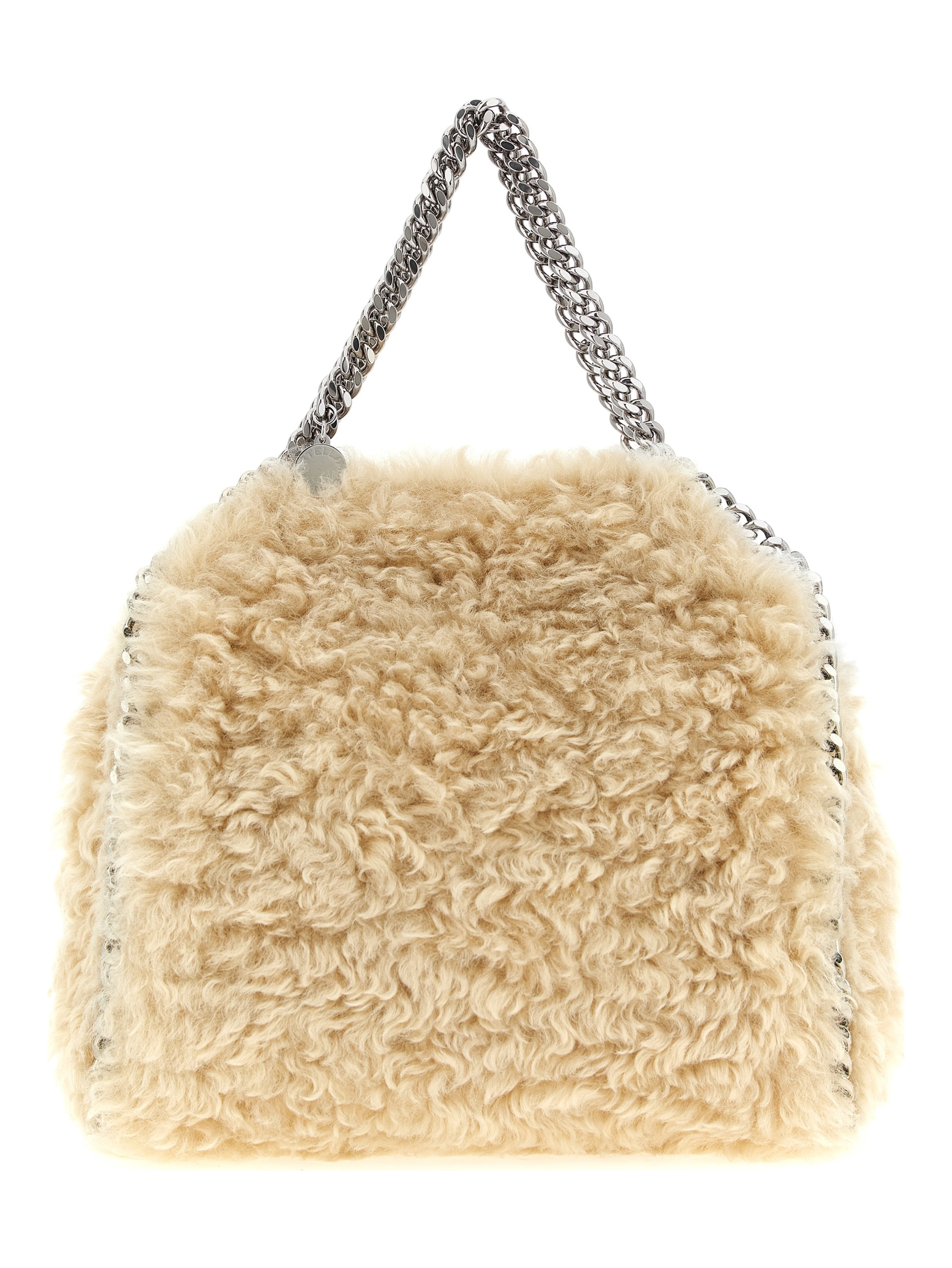 Beige Polyester Handbag