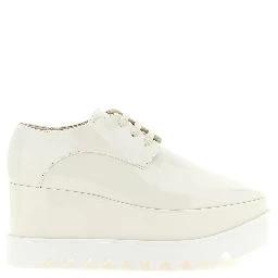 White Polyethylene Wedge Sandals