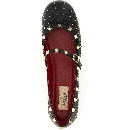 Black Lamb Leather Ballet Flats