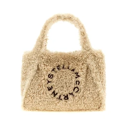 Beige Polyester Tote Bag