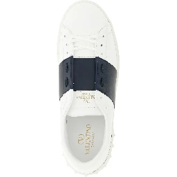 Blue Calfskin Low Top Sneakers