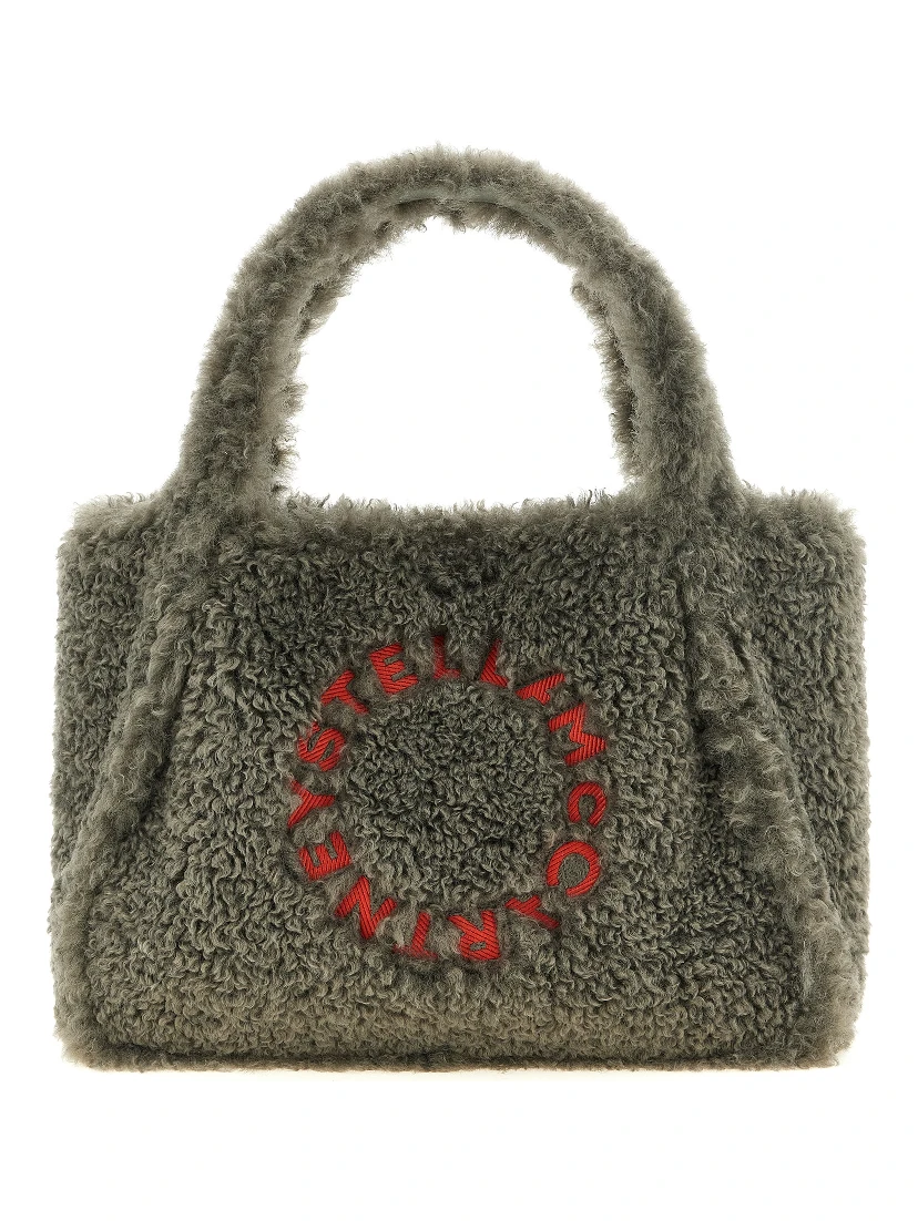 Gray Polyester Tote Bag