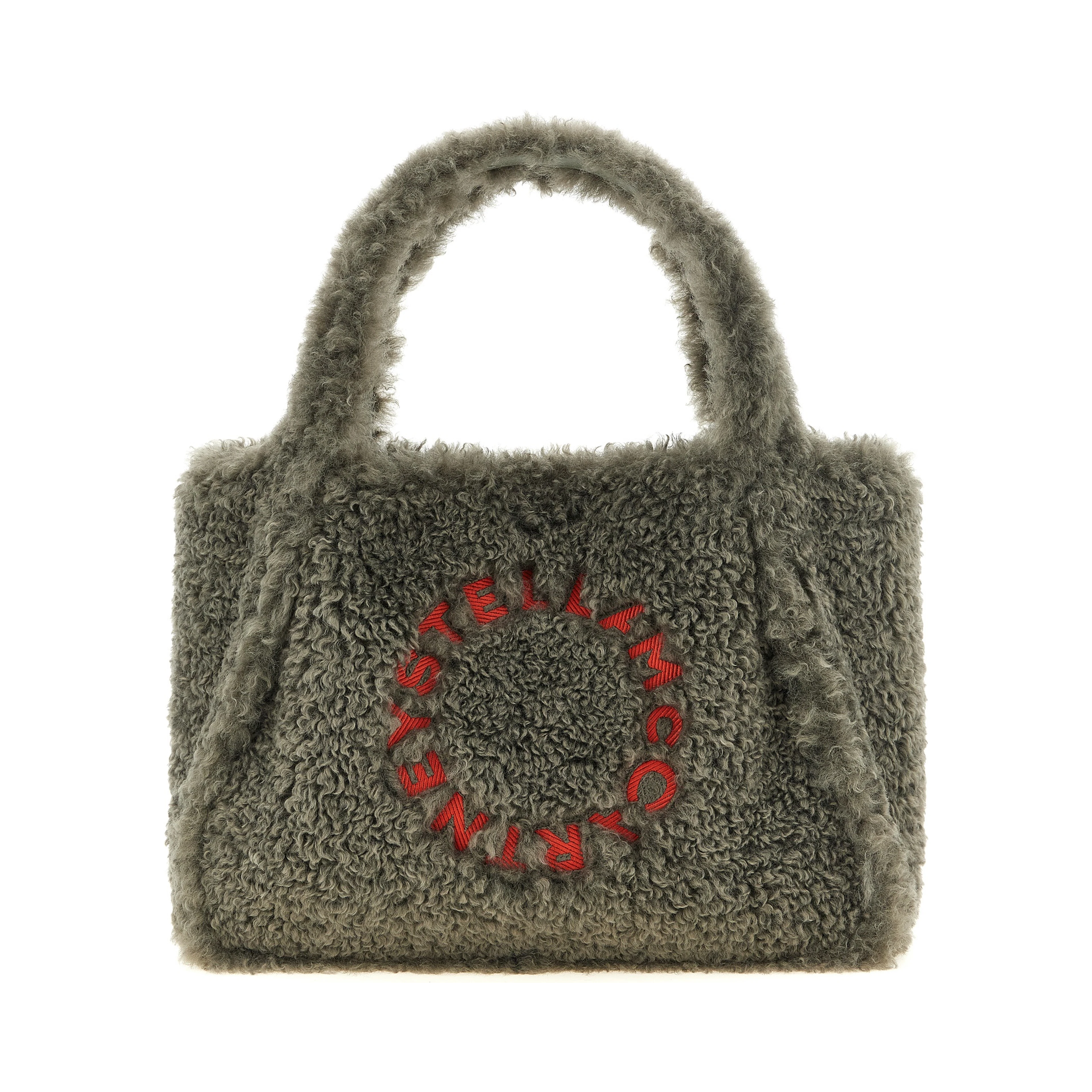Gray Polyester Tote Bag