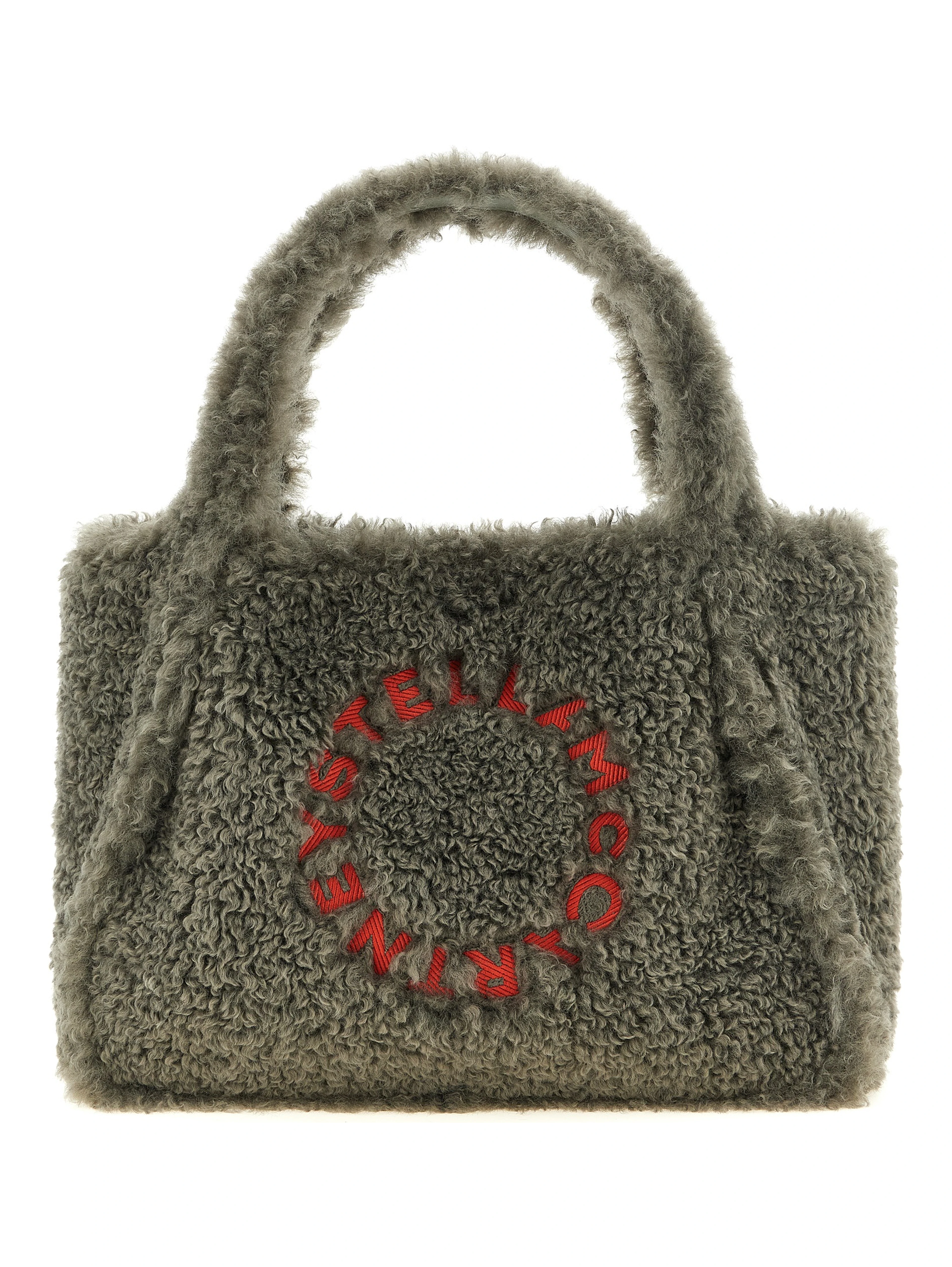 Gray Polyester Tote Bag