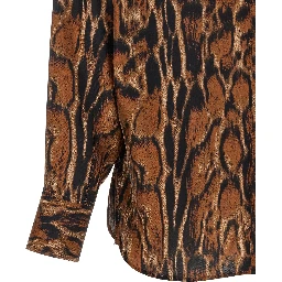 Brown Silk Blouse