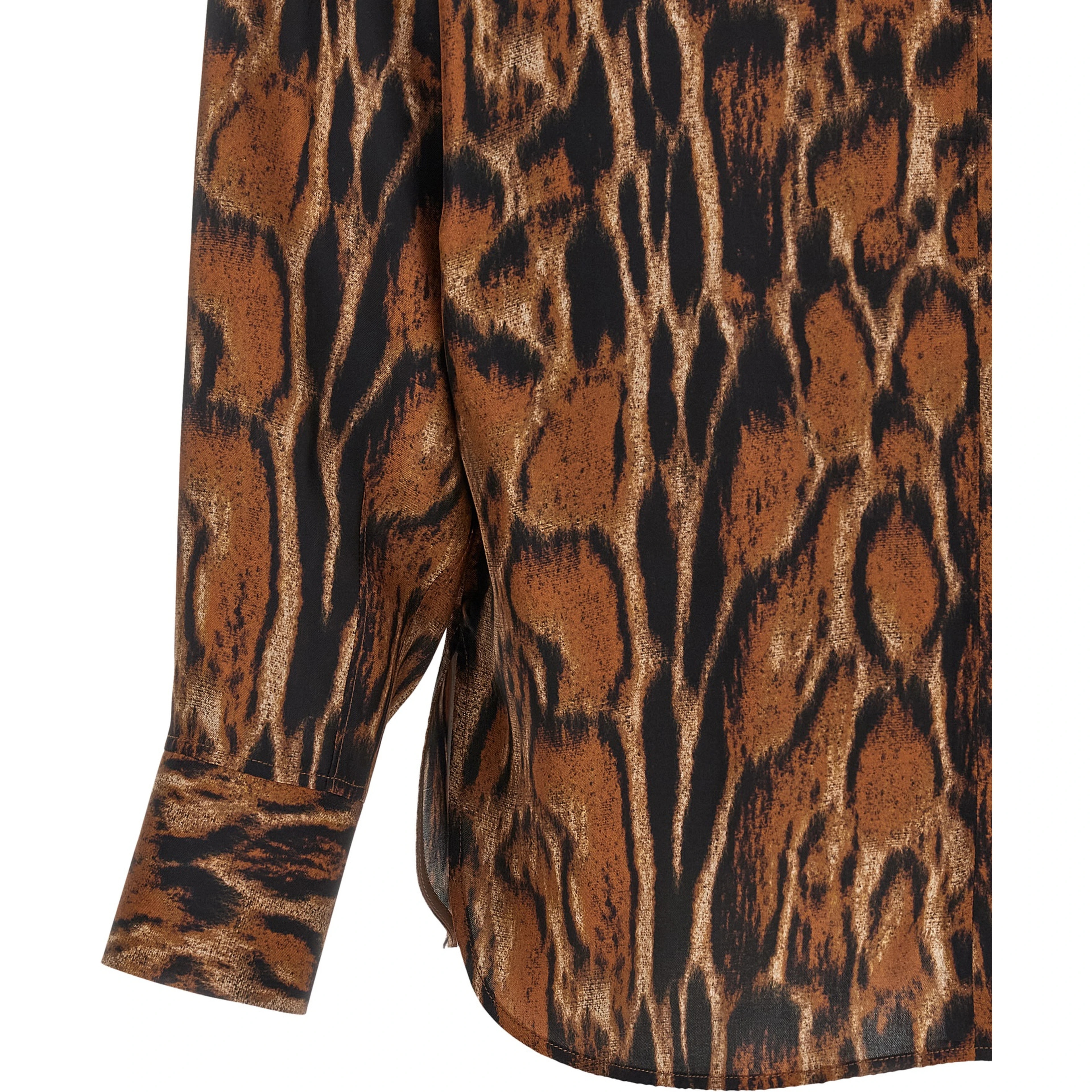 Brown Silk Blouse