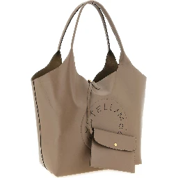 Gray Polyester Tote Bag