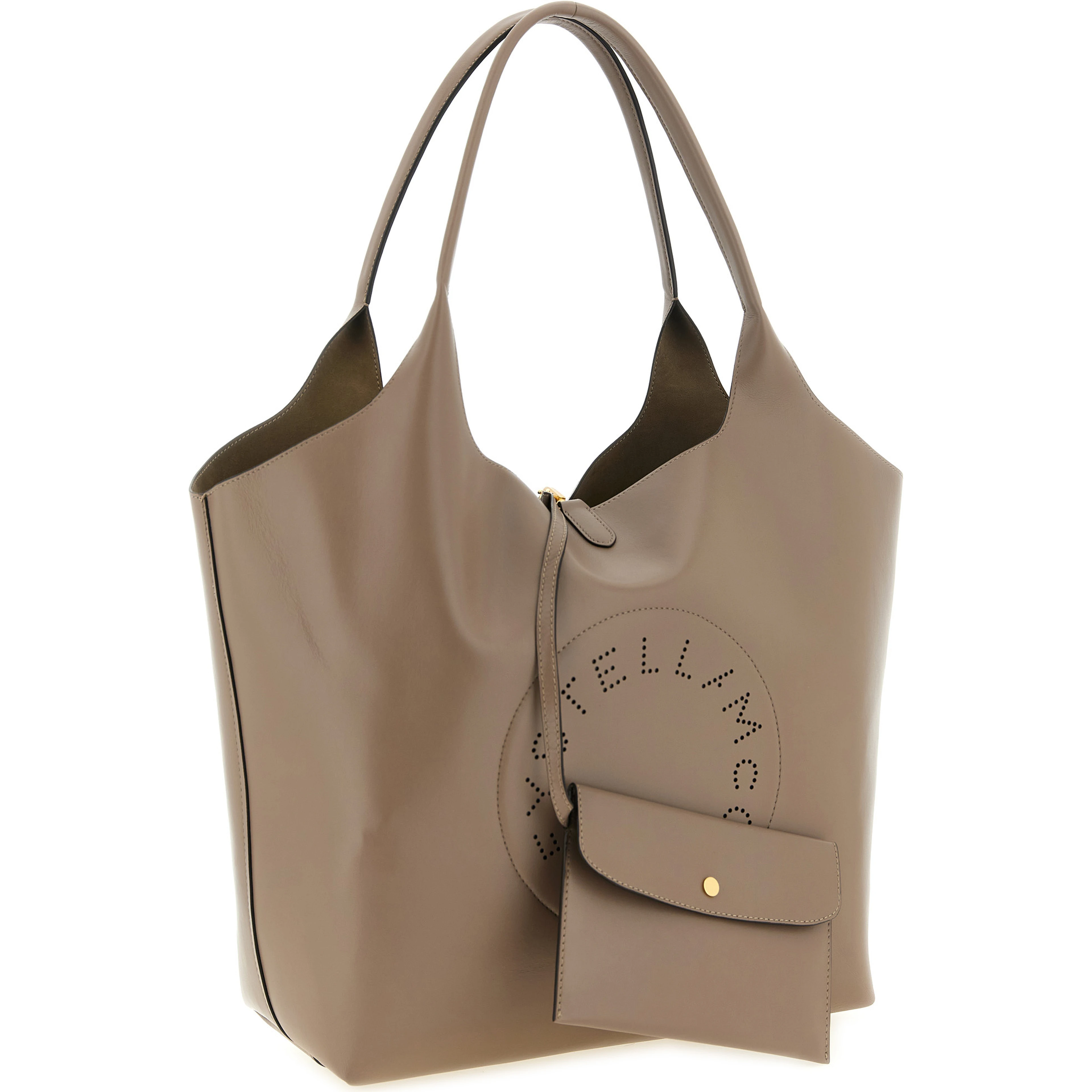 Gray Polyester Tote Bag